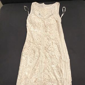 Sue Wong White Dress, Size 8, Like new condition